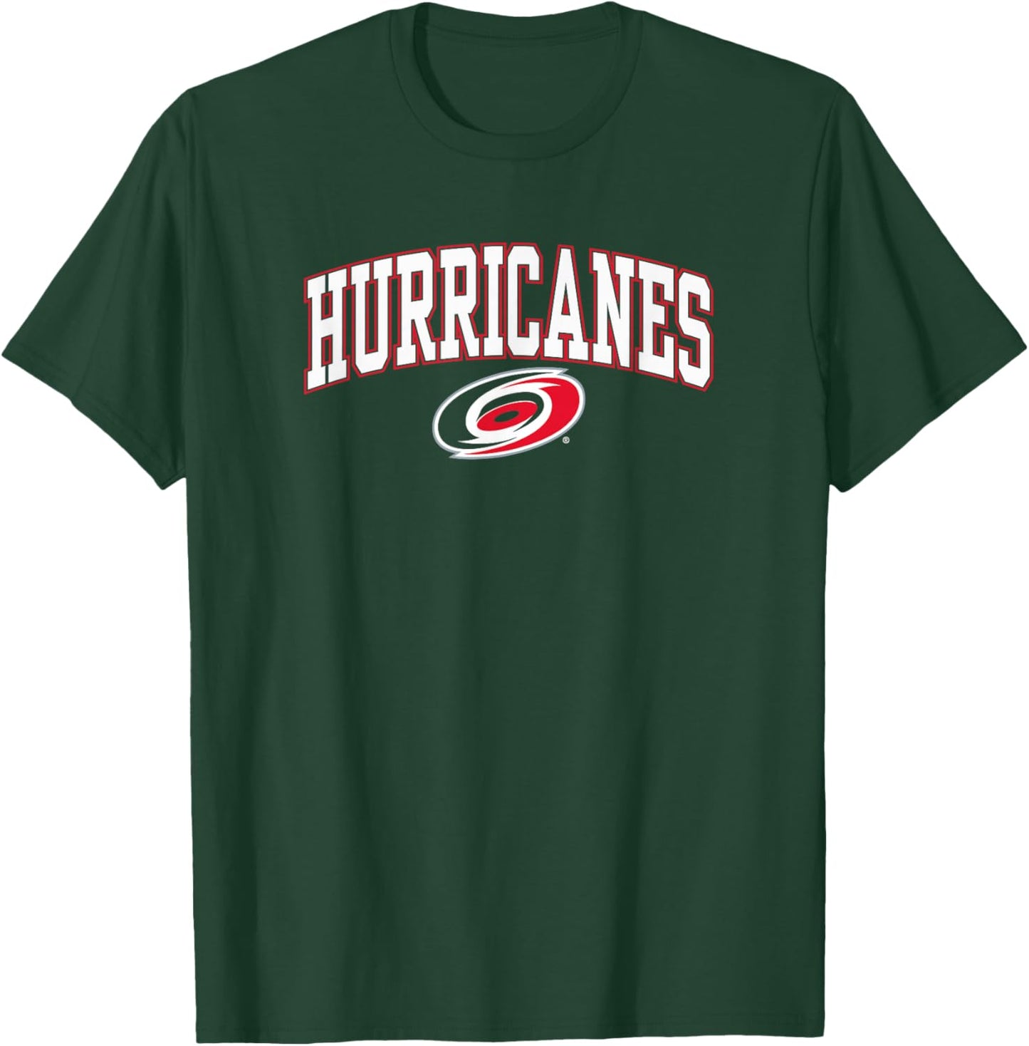 Carolina Hurricanes Arch Over Black Officially Licensed T-Shirt - T-Shirt | Forest