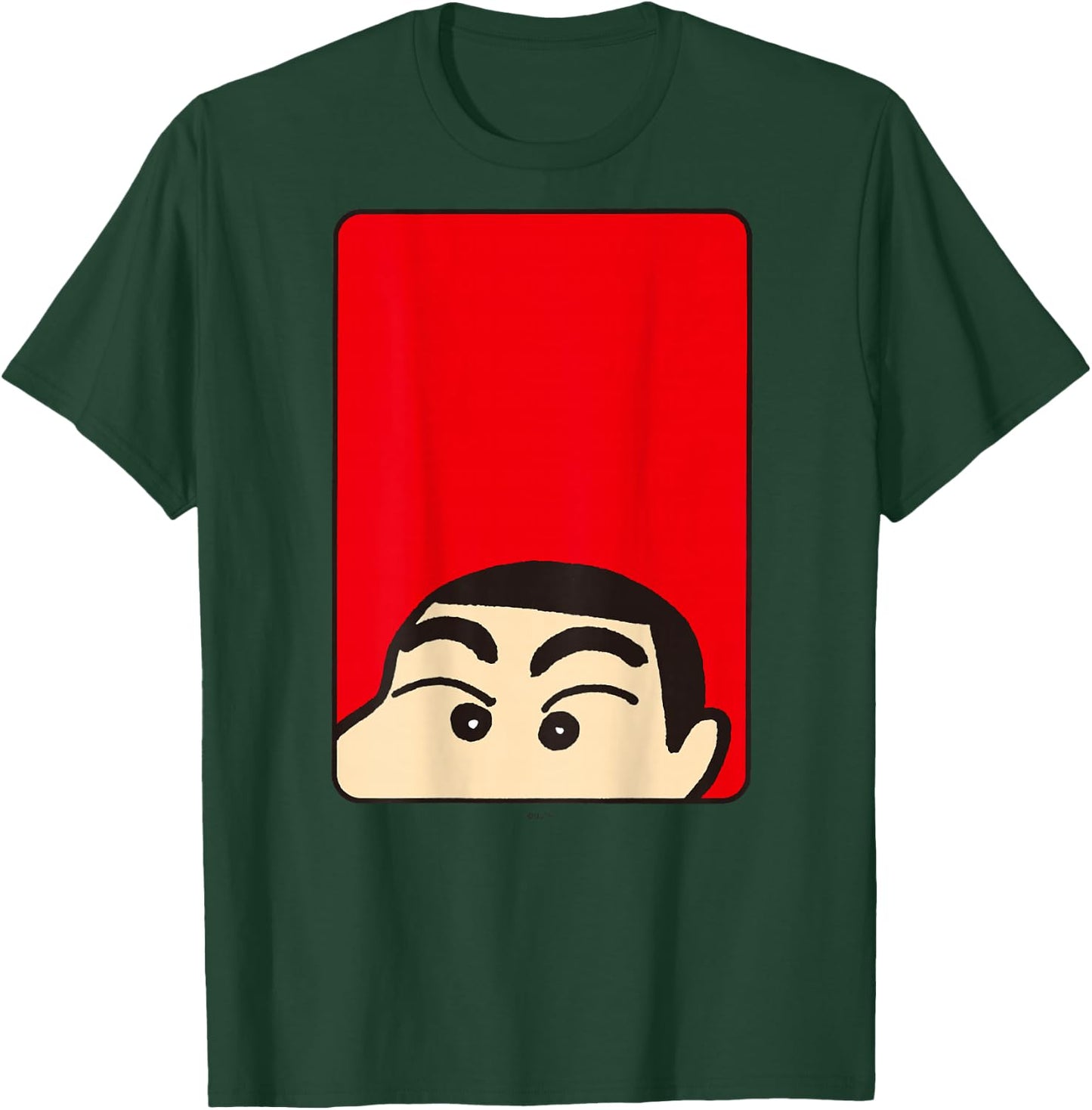 【Manga】 Crayon Shin-chan Shin-chan Face T-Shirt - T-Shirt | Forest