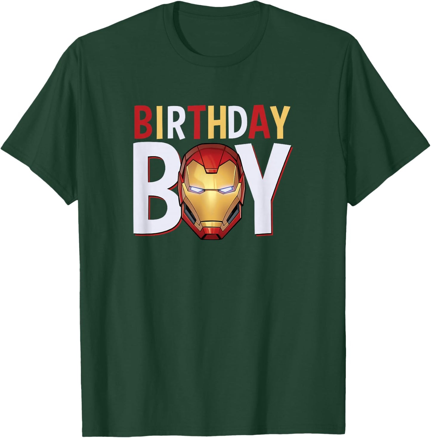 Marvel Avengers Iron Man Birthday Boy Small T-Shirt - T-Shirt | Forest