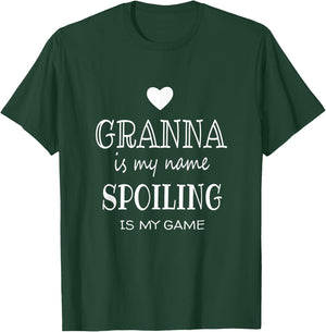 Granna Is My Name Funny Graphic Gift Granna Grandma T-Shirt - T-Shirt | Forest