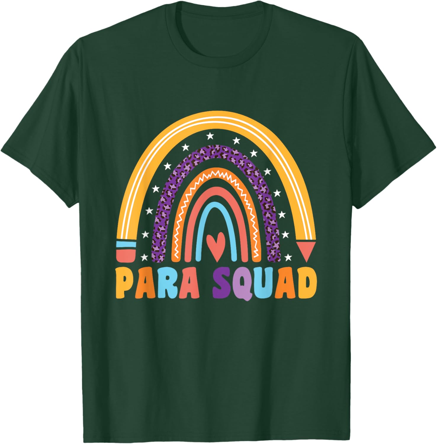 Para Squad Para Teacher Paraprofessional Men Women T-Shirt - T-Shirt | Forest