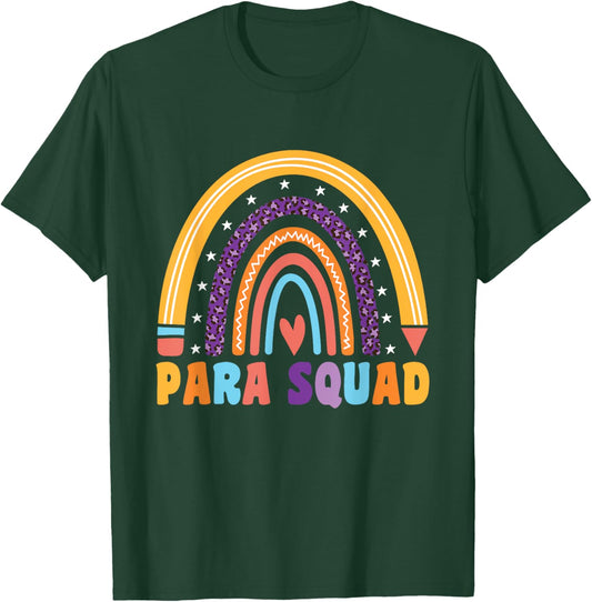 Para Squad Para Teacher Paraprofessional Men Women T-Shirt - T-Shirt | Forest