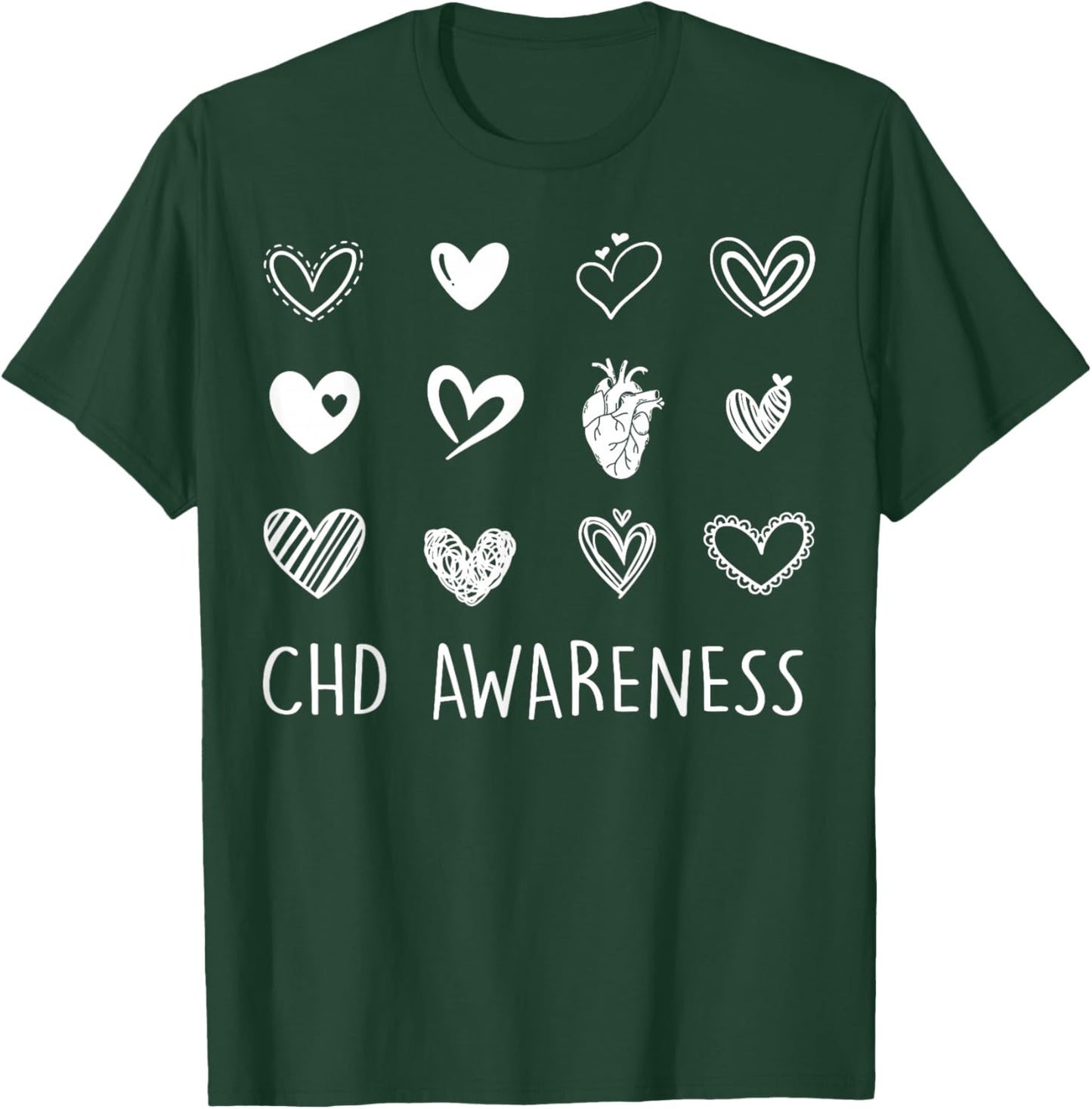 CHD - Congenital Heart Disease Awareness T-Shirt - T-Shirt | Forest