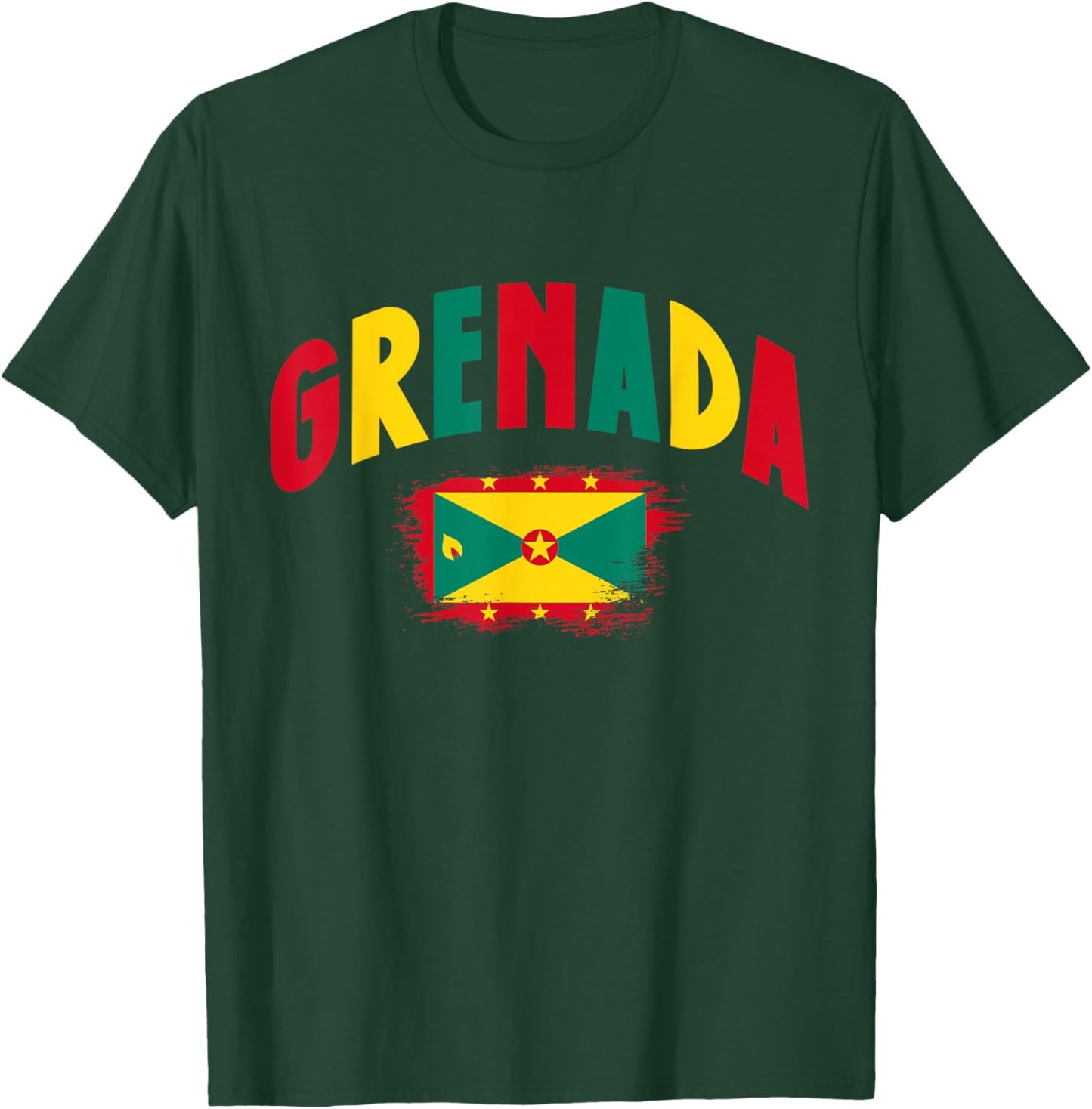 Grenada Grenadian Flag Pride Souvenir T-Shirt - T-Shirt | Forest