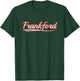 Frankford Vintage Varsity Distressed Throwback Style T-Shirt - T-Shirt | Forest