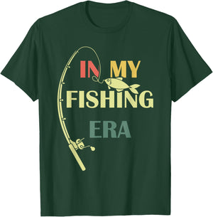 In My Fishing Era Fisherman Fishing Lover Bass Fish Funny T-Shirt - T-Shirt | Forest