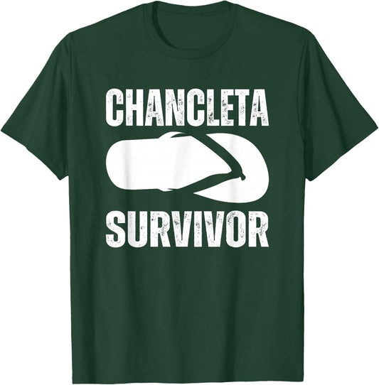 Puertorican ,chancleta survivor,funny saying 2025 T-Shirt - T-Shirt | Forest