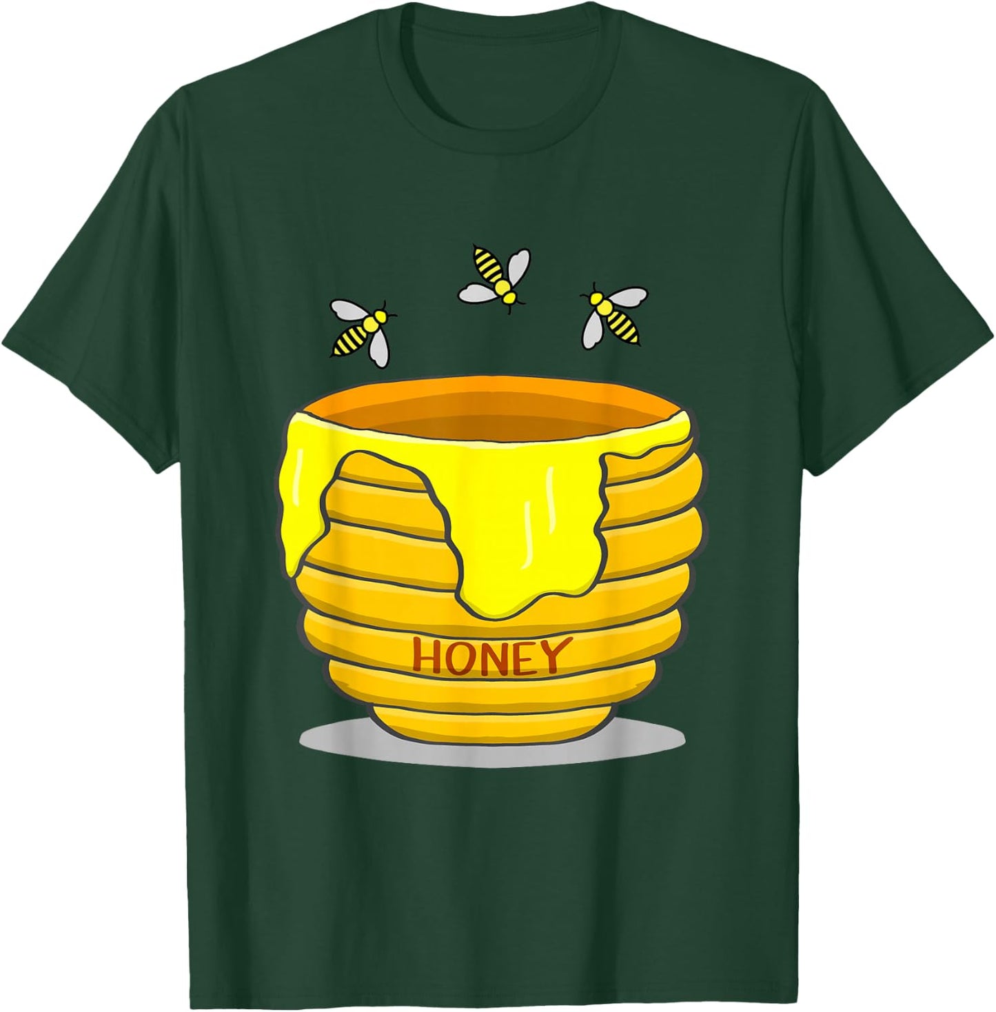 Honey Pot With Honey Bees Sweet Gift T-Shirt - T-Shirt | Forest