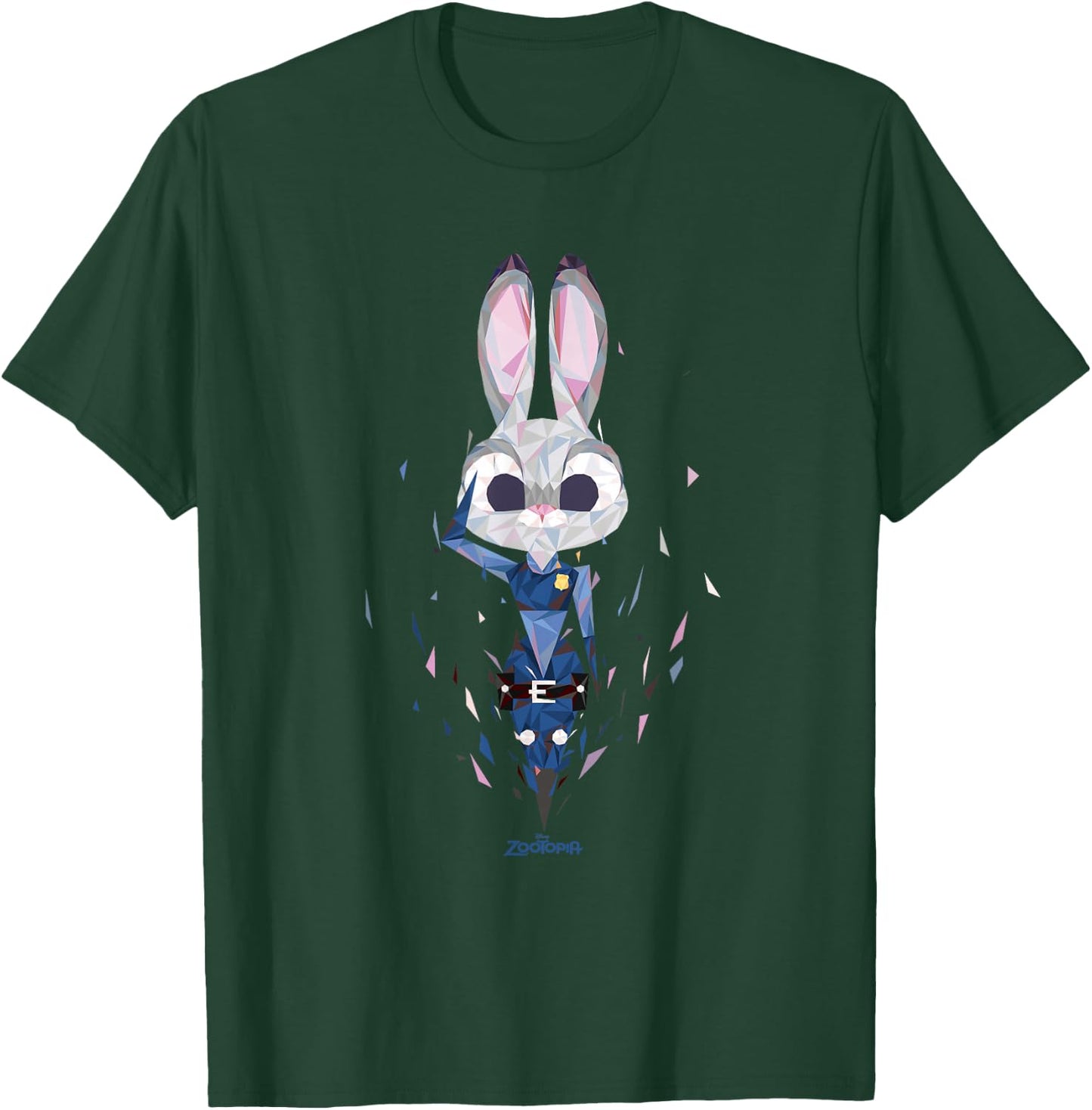 Disney Zootopia Officer Judy Hopps Geometric Salute T-Shirt - T-Shirt | Forest