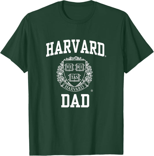 Harvard University Crimson | Official NCAA Dad | OCIMPHVU001 T-Shirt - T-Shirt | Forest