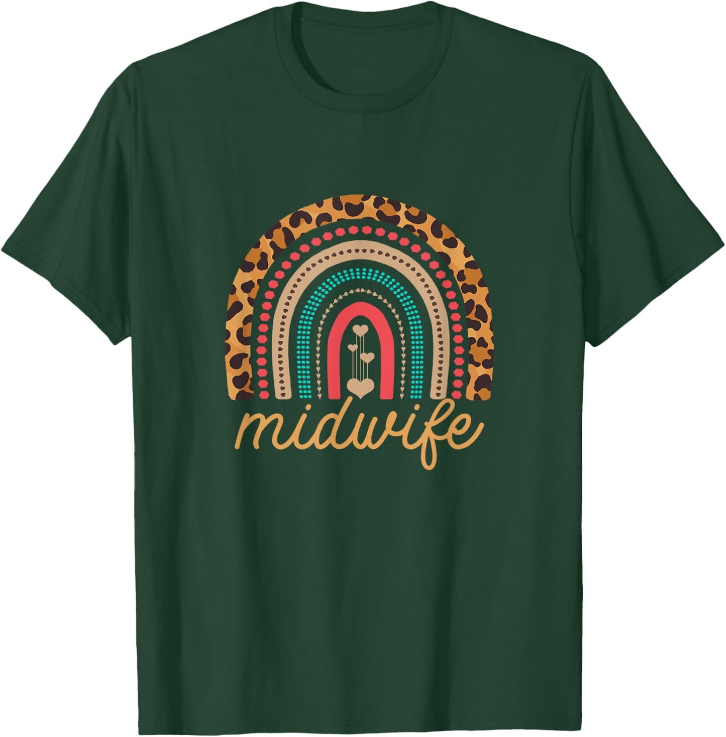 Birth Midwife Rainbow - Midwifery Student - Cute Midwife T-Shirt - T-Shirt | Forest