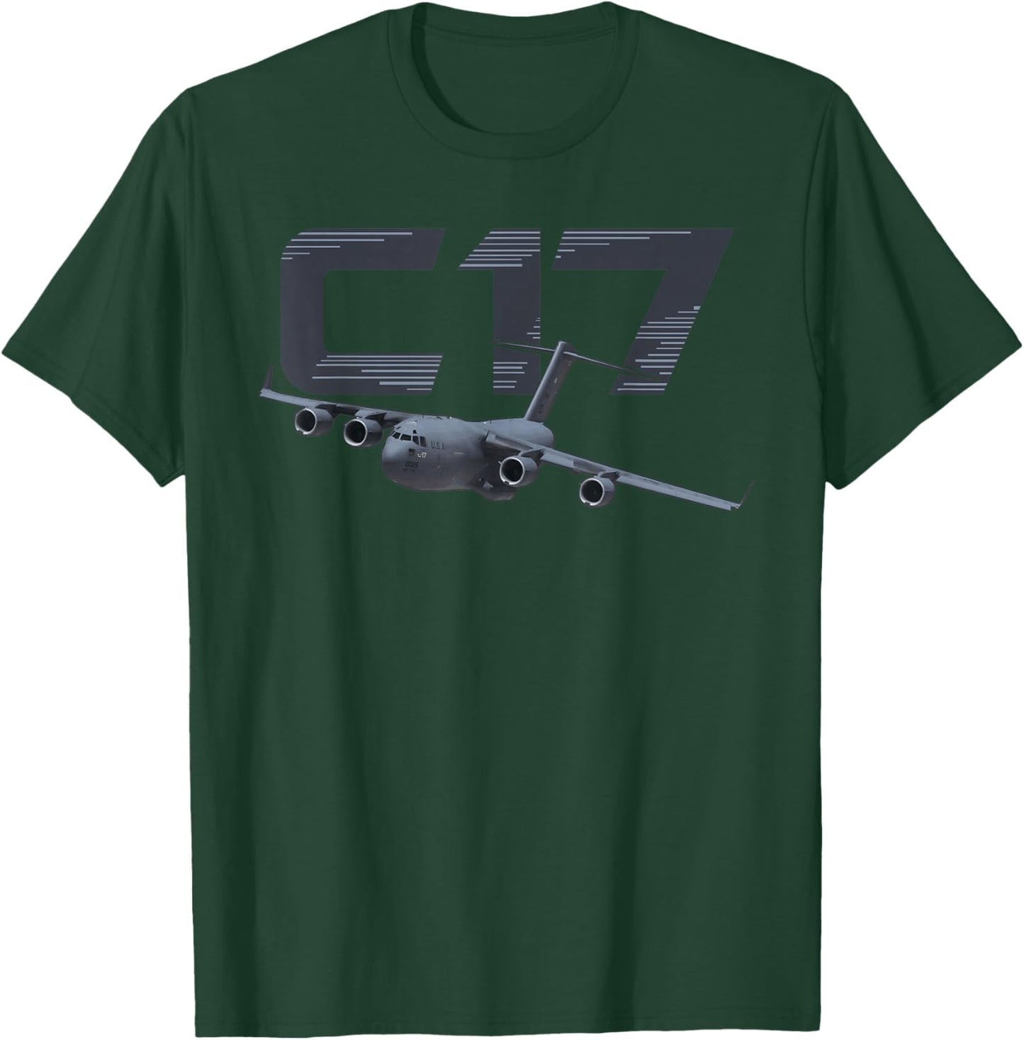 C-17 Globemaster US Military Aircraft T-Shirt - T-Shirt | Forest
