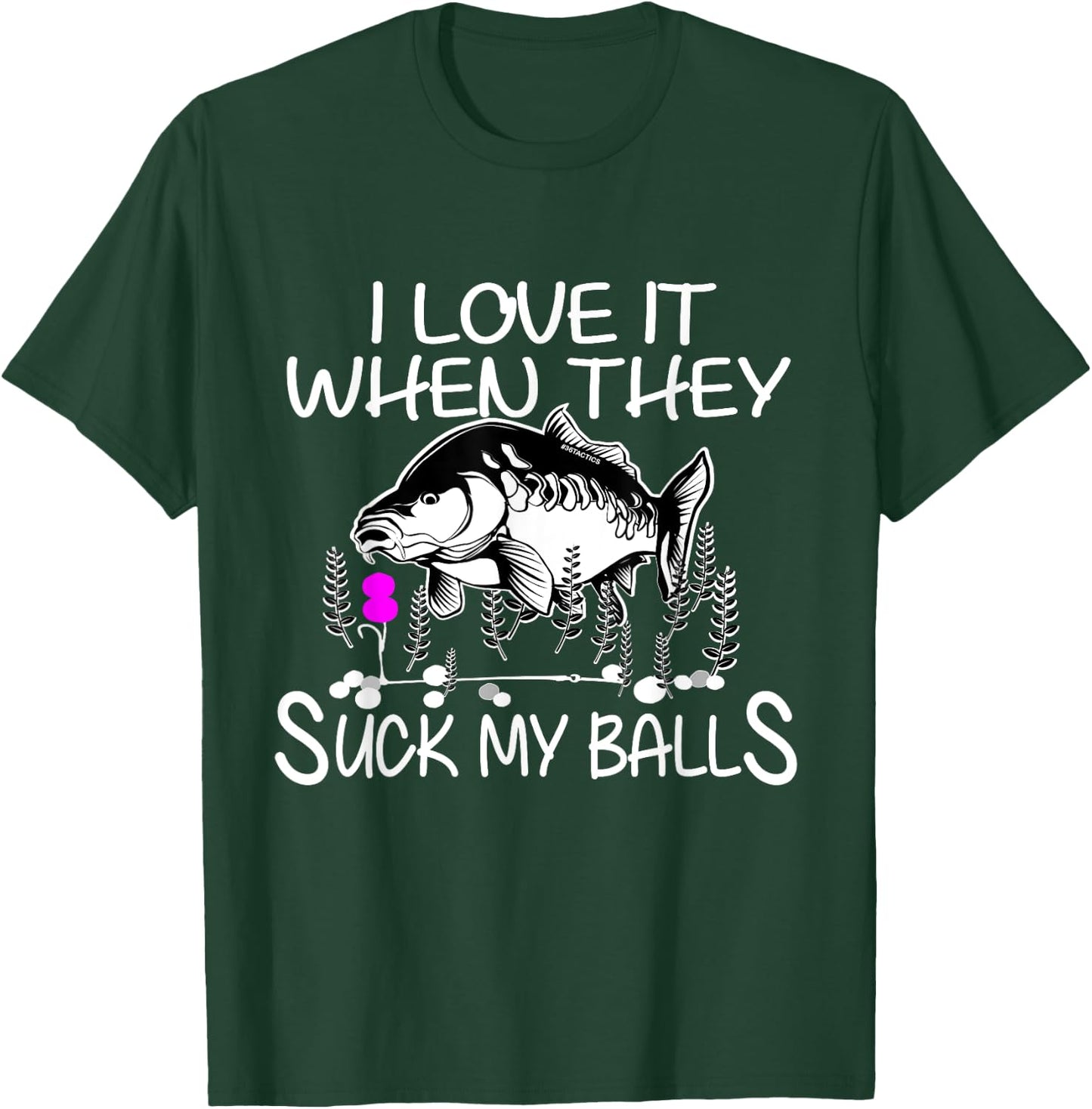 I love it - Carp Fishing Carpfishing Big Carp Angling T-Shirt - T-Shirt | Forest