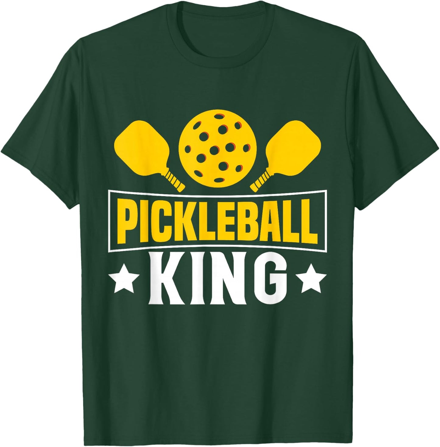 Pickleball King T-Shirt - T-Shirt | Forest