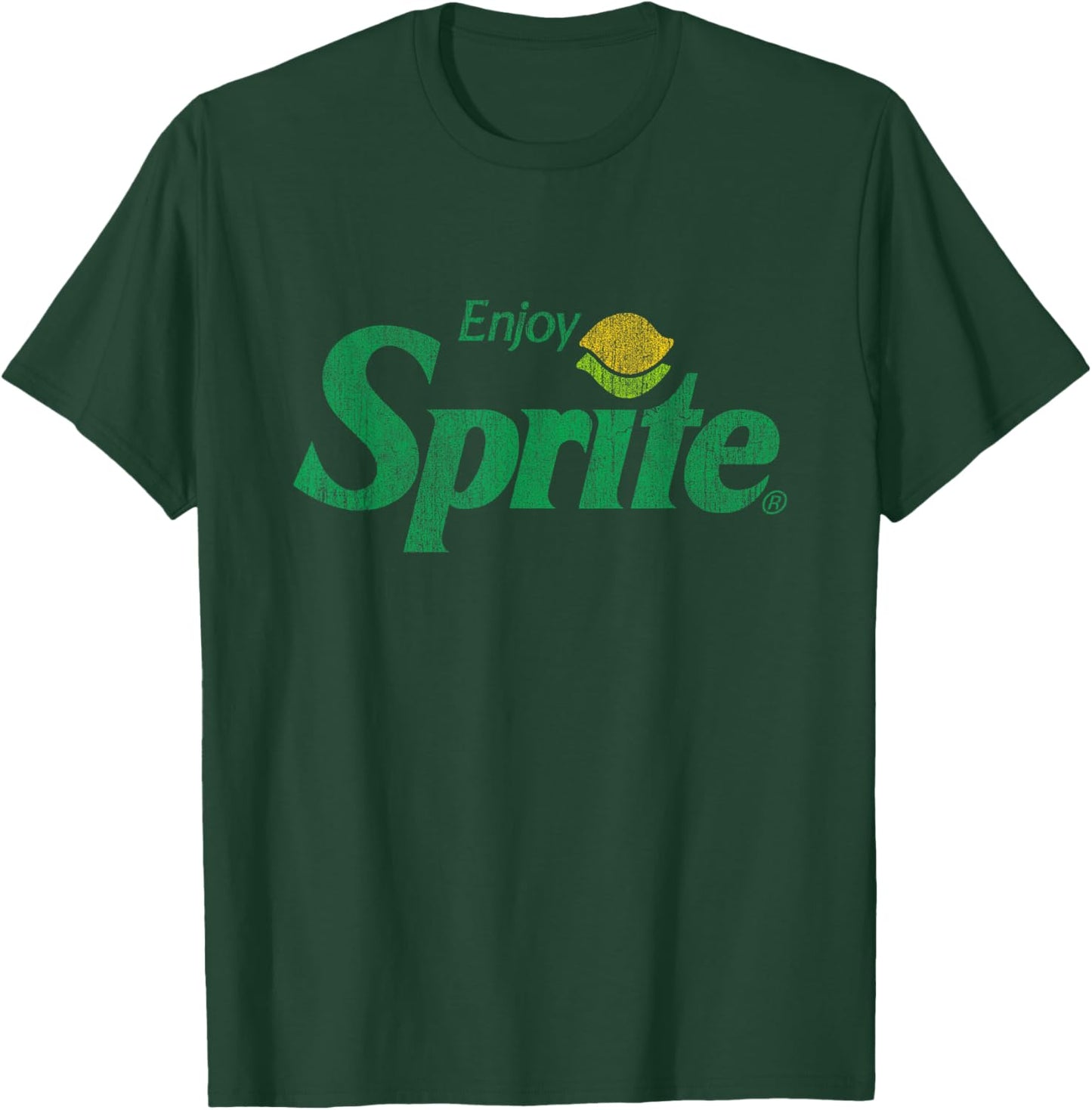 Enjoy Sprite Distressed Logo T-Shirt - T-Shirt | Forest