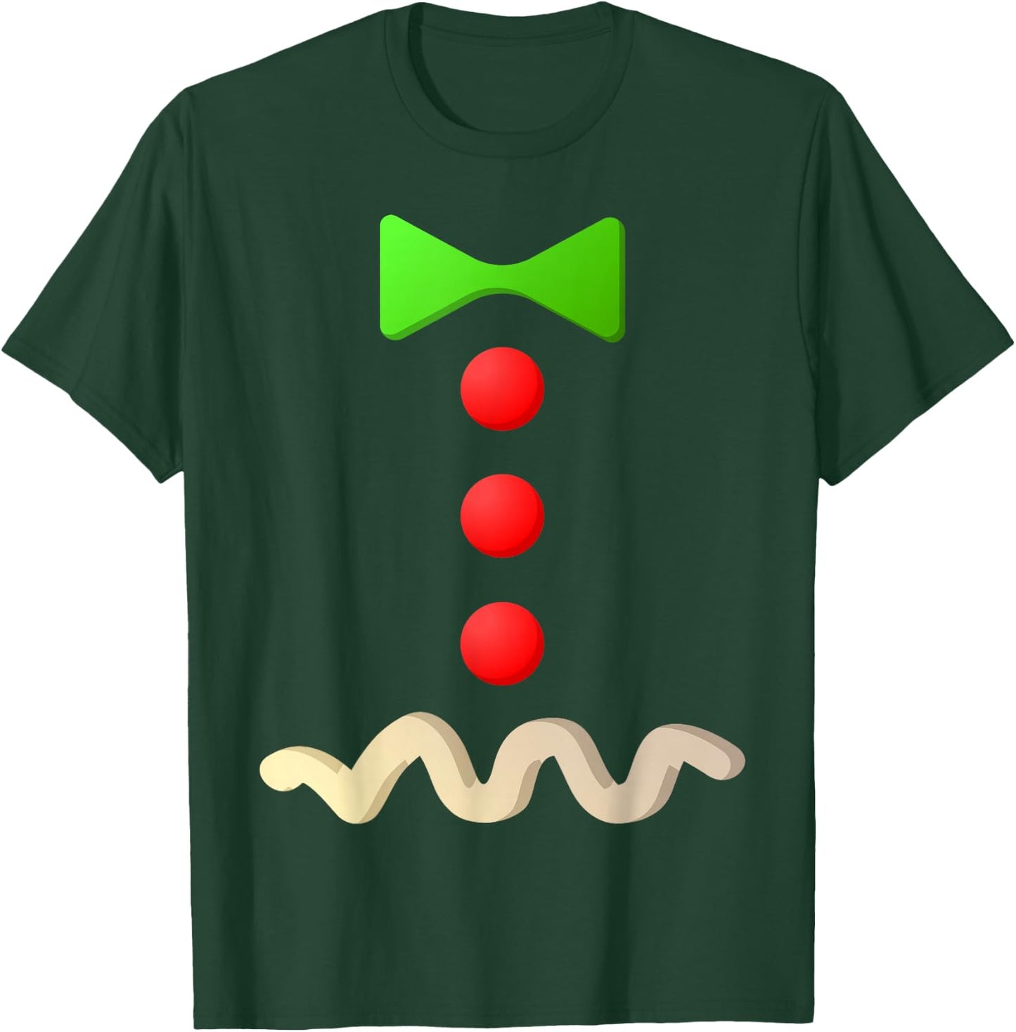 Gingerbread Man Costume Shirt Adult Kids Men Women Cookie T-Shirt - T-Shirt | Forest