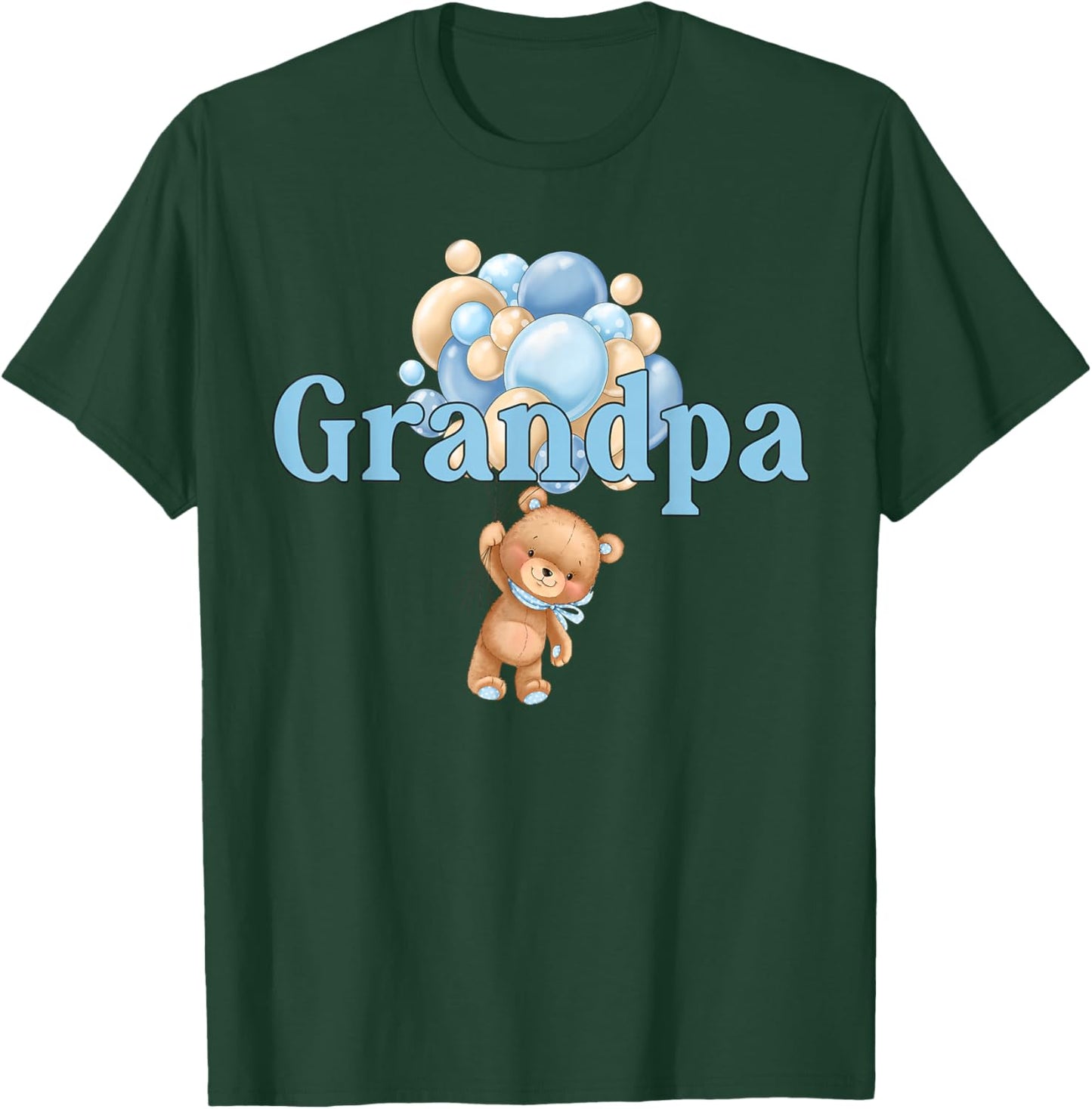 Grandpa Teddy Bear 1st Birthday Boy Family Matching T-Shirt - T-Shirt | Forest