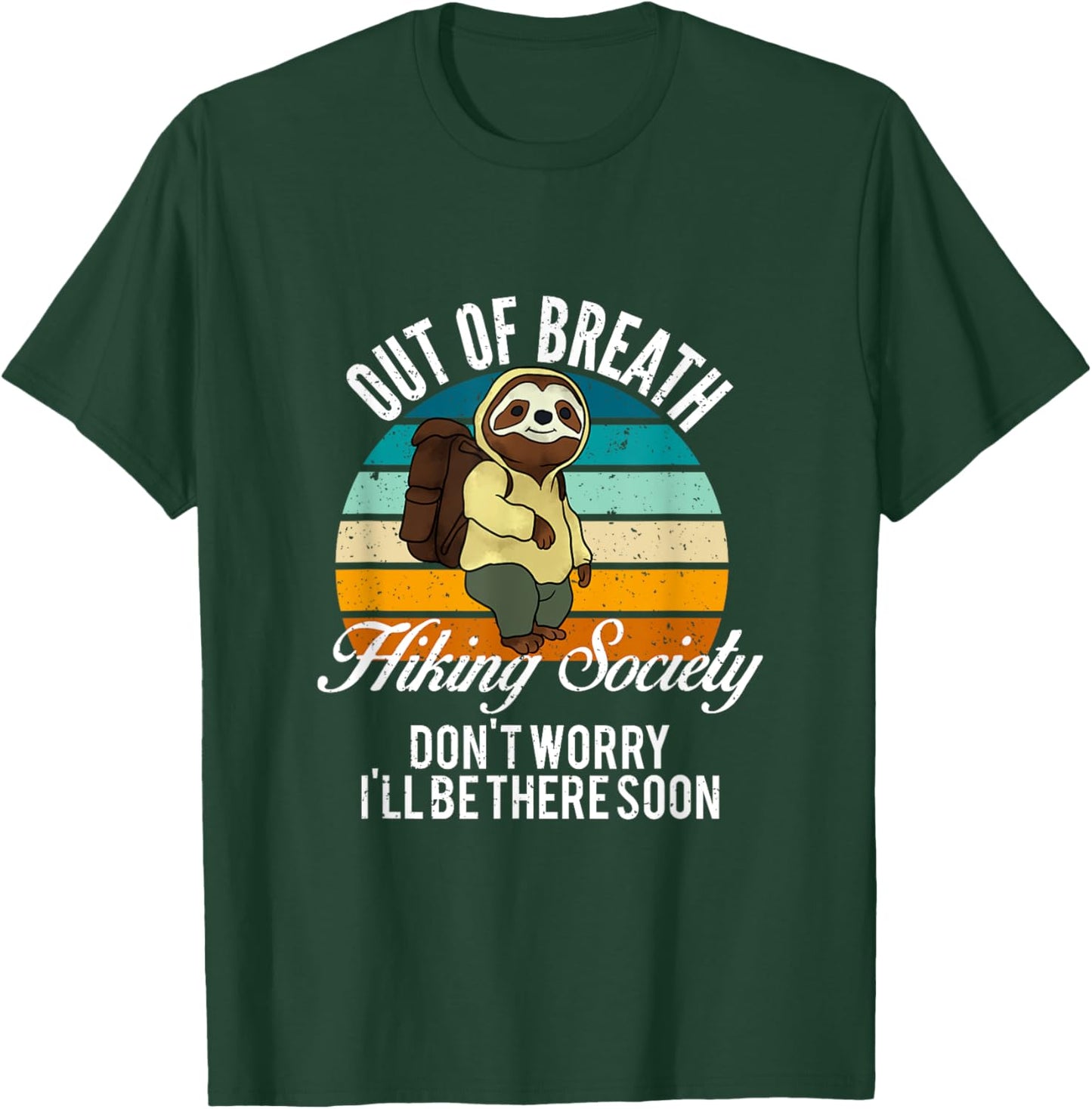 Out Of Breath Hiking Society T-Shirt - T-Shirt | Forest