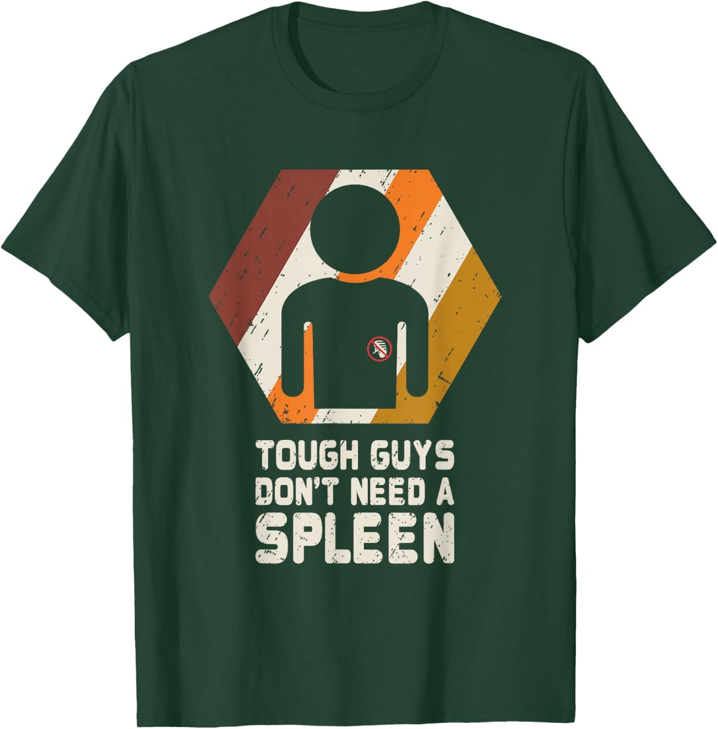 Spleen T Shirt Splenectomy Removal Surgery Retro Gift T-Shirt - T-Shirt | Forest