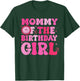 Mommy of The Birthday Girl Family Groovy Birthday Party T-Shirt - T-Shirt | Forest