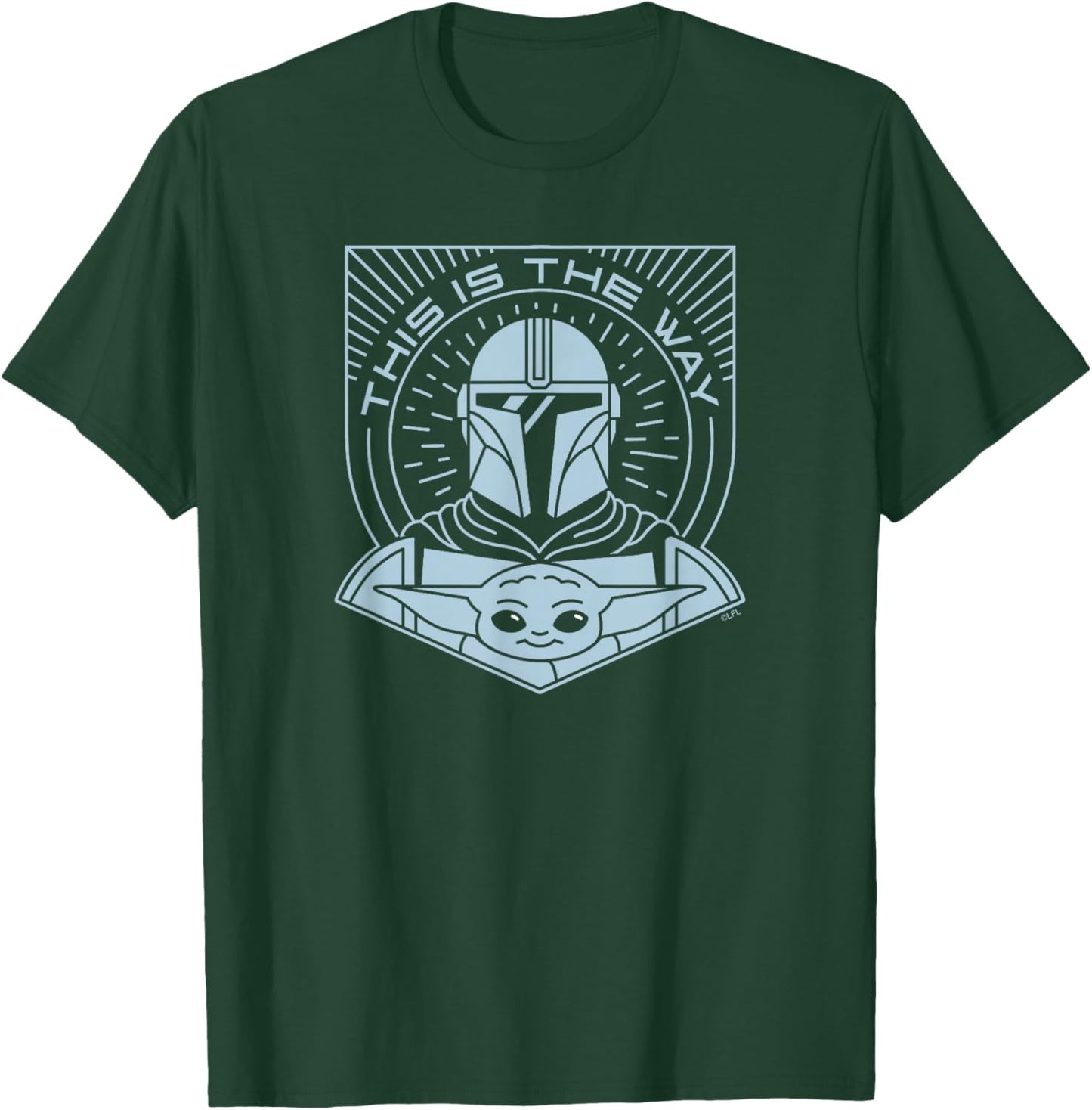Star Wars The Mandalorian Season 3 Grogu The Way Hyperspace T-Shirt - T-Shirt | Forest