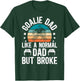 Funny Hockey Keeper Dad Of A Hockey Goalie Father - Black - Men's - Small - - - Father's Day T-Shirt - T-Shirt | Forest