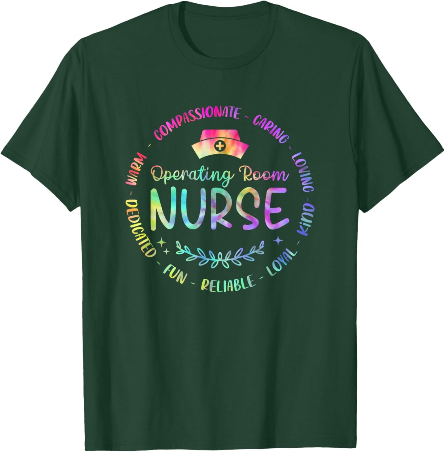 Funny Operating Room Nurse Nursing Tie Dye Men T-Shirt - T-Shirt | Forest