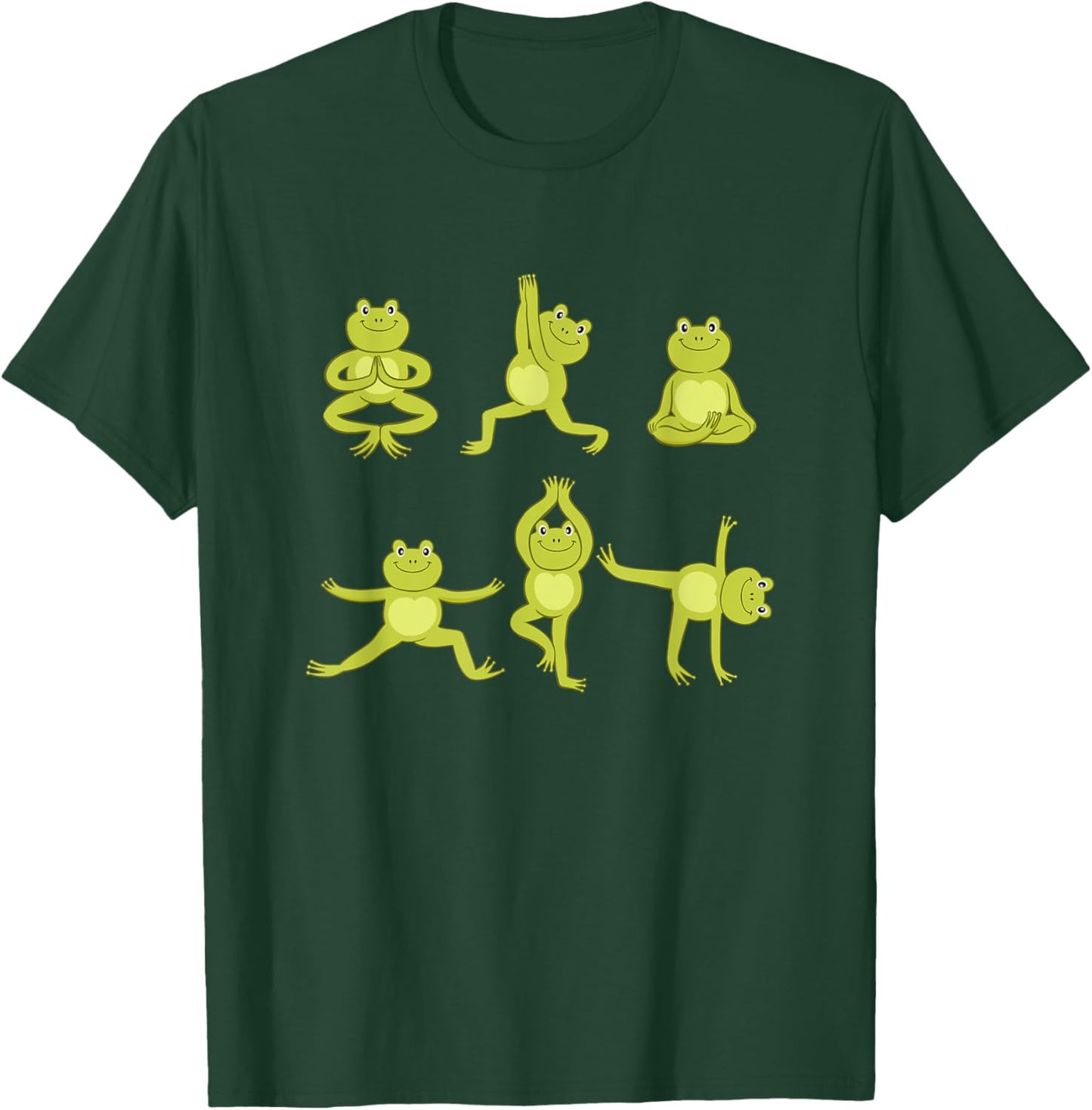 Yoga frog meditation frog makes yoga exercises T-Shirt - T-Shirt | Forest
