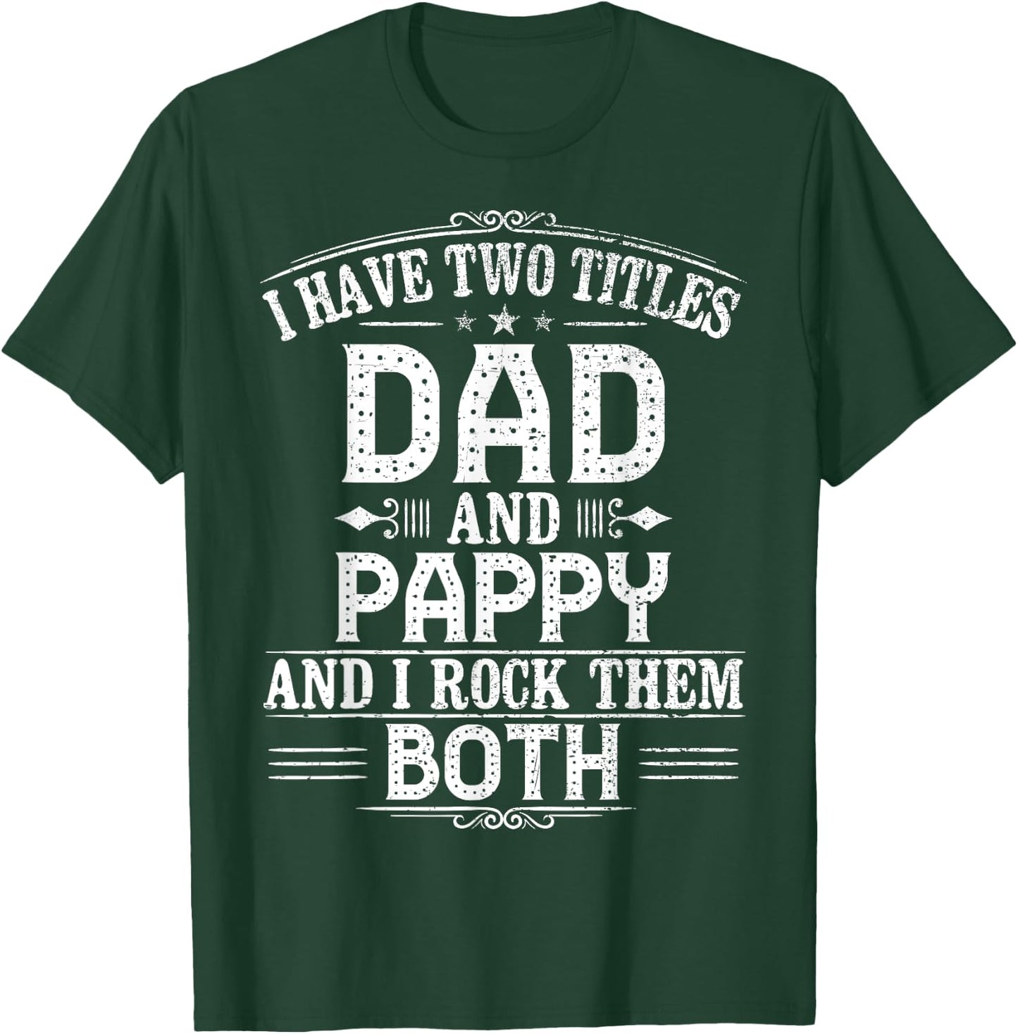 Dads Pappy - Gift First Time Pappy T-Shirt - T-Shirt | Forest