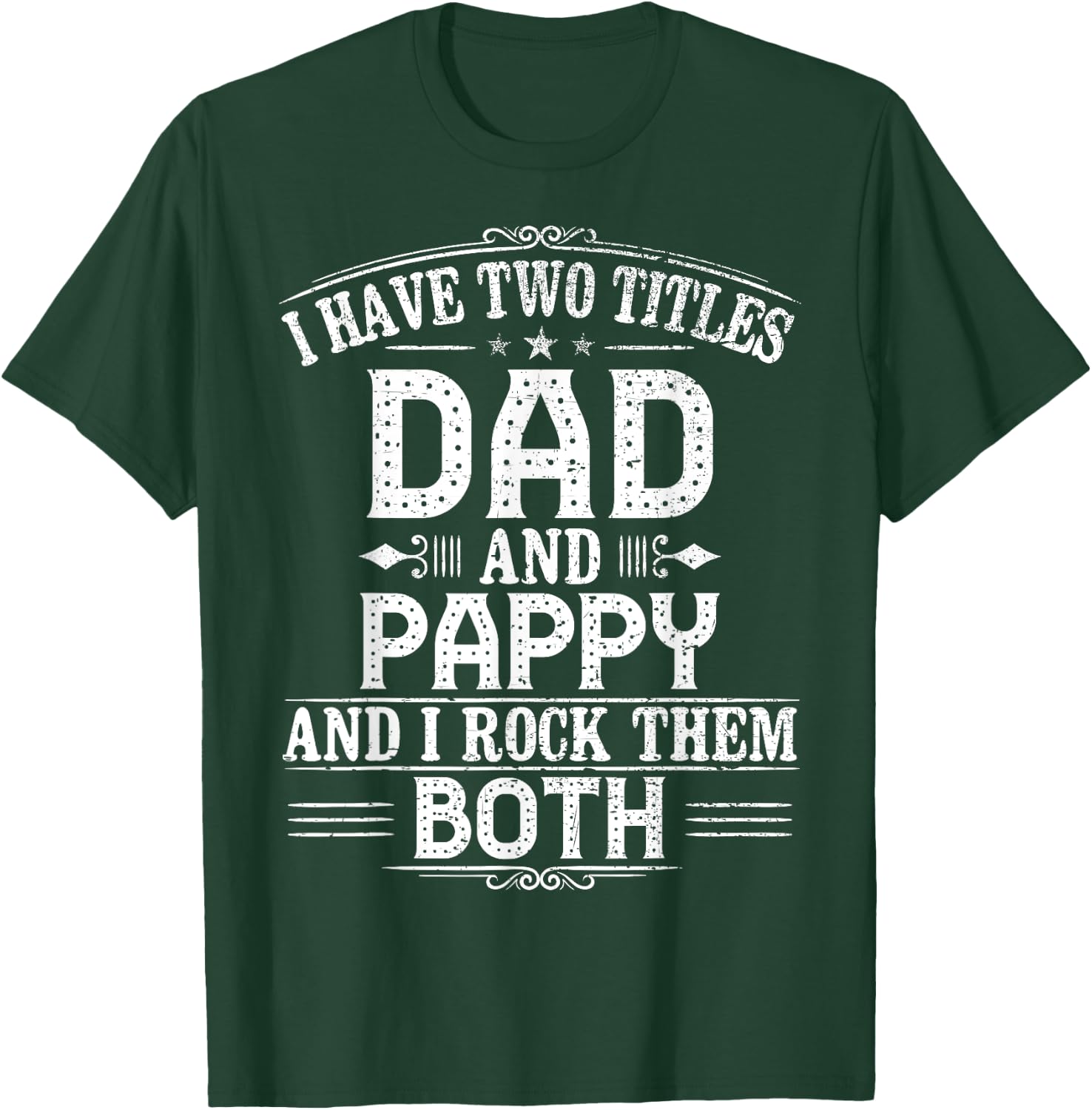Dads Pappy - Gift First Time Pappy T-Shirt - T-Shirt | Forest