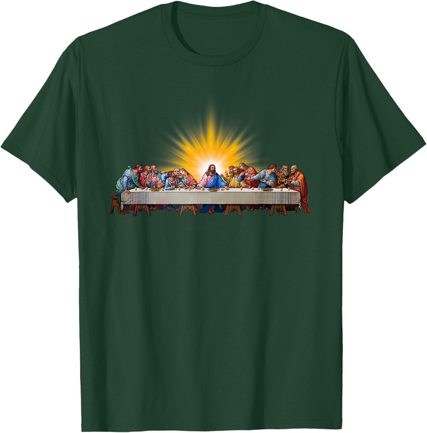 Last Supper Jesus Christ Leonardo Da Vinci Painting T-Shirt - T-Shirt | Forest