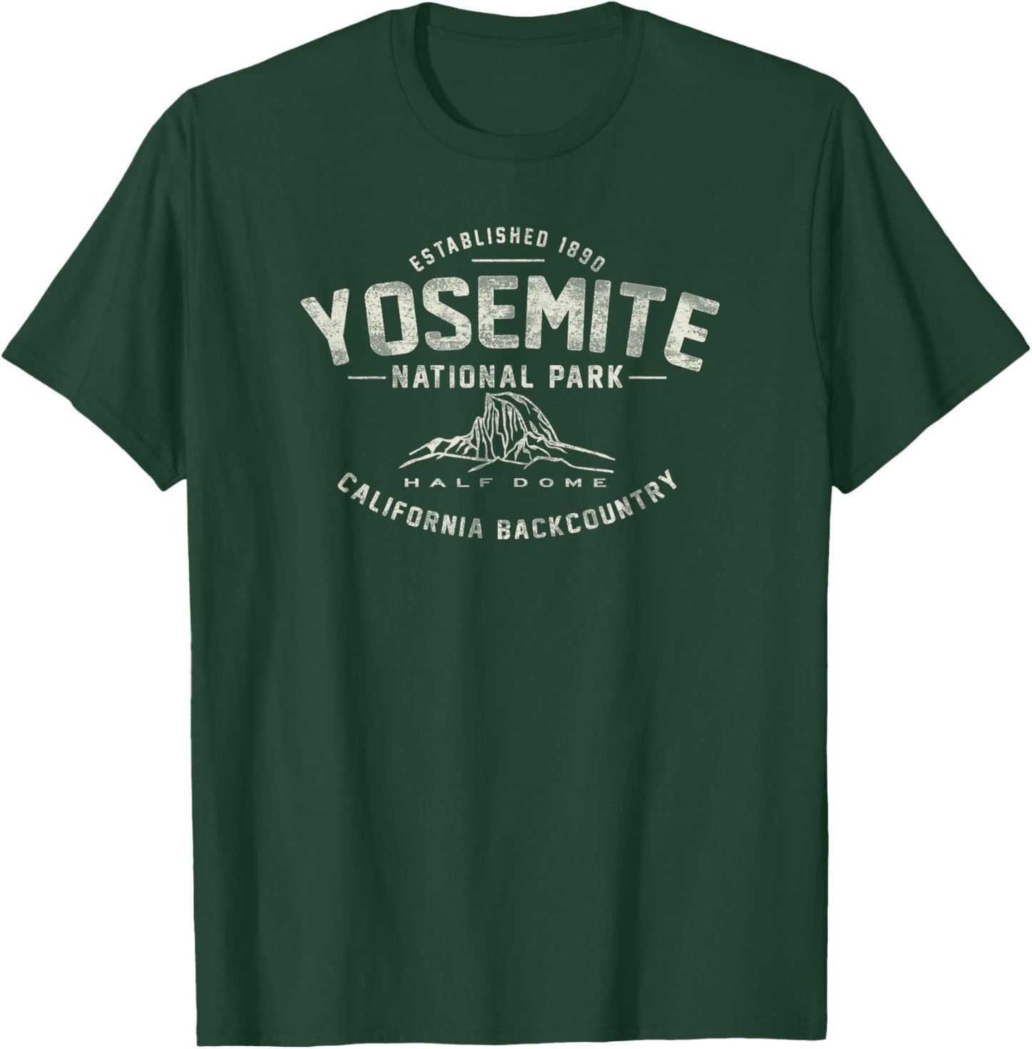 Yosemite National Park Half Dome Graphic T-Shirt - T-Shirt | Forest