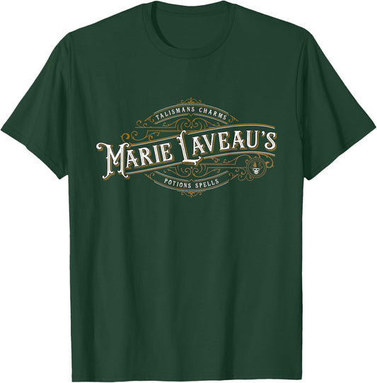 Voodoo Queen Marie Laveau's Apothecary Vintage Sign T-Shirt - T-Shirt | Forest