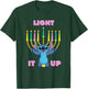 Disney Lilo & Stitch Hanukkah Stitch Light It Up Menorah T-Shirt - T-Shirt | Forest