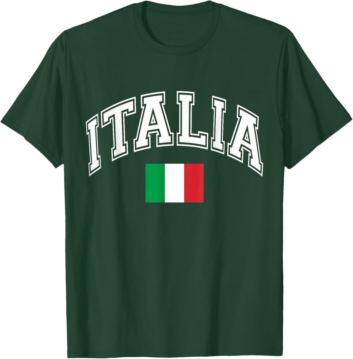 Italy Italian Flag Italia T-Shirt - T-Shirt | Forest