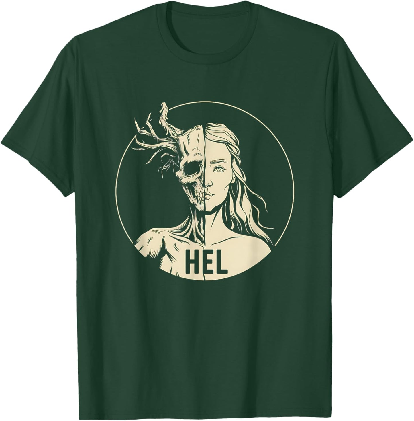 Hel Viking Goddess of the Underworld Hel T-Shirt - T-Shirt | Forest