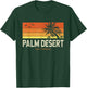 Retro Palm Desert California CA Vintage Palms Sunset T-Shirt - T-Shirt | Forest
