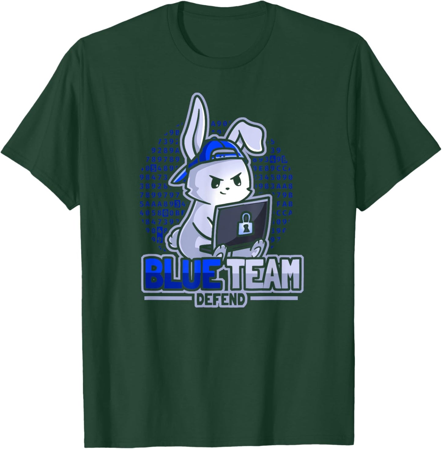 Blue Team Member Cybersecurity - IT Security T-Shirt - T-Shirt | Forest