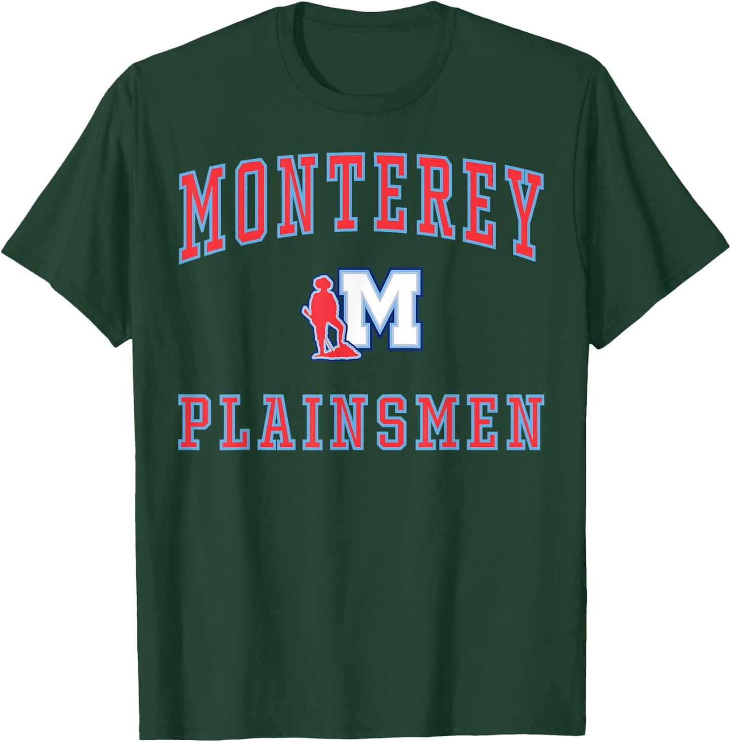 Monterey High School Plainsmen C1 T-Shirt - T-Shirt | Forest