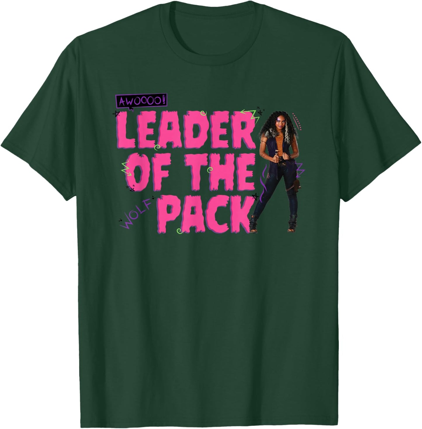 Zombies 2 - Willa Leader of The Werewolf Pack T-Shirt - T-Shirt | Forest