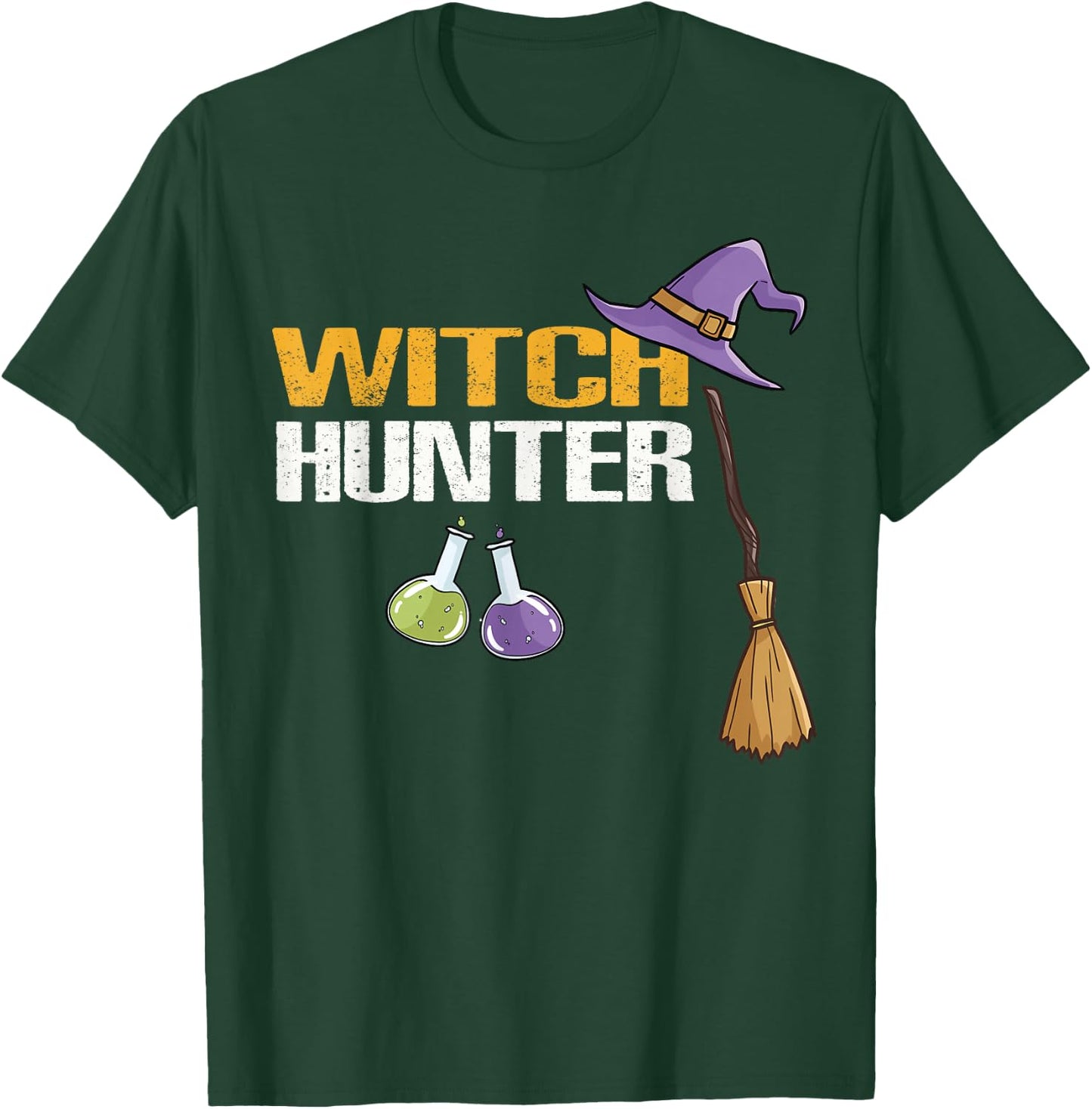 Witch Hunter Cute Halloween Costume Gift T-Shirt - T-Shirt | Forest