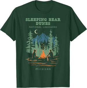 Sleeping Bear Dunes National Lakeshore Michigan Vintage T-Shirt - T-Shirt | Forest