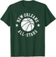 New Orleans Vintage All-Stars Retro 80s Basketball T-Shirt - T-Shirt | Forest
