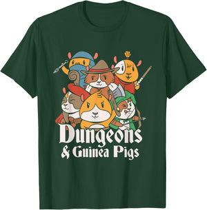Dungeons and Guinea Pigs Parody T-Shirt - T-Shirt | Forest