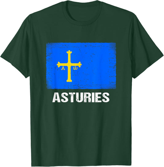 Asturias Flag T-Shirt - T-Shirt | Forest
