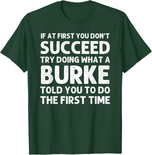 BURKE Funny Surname Family Tree Birthday Reunion Idea