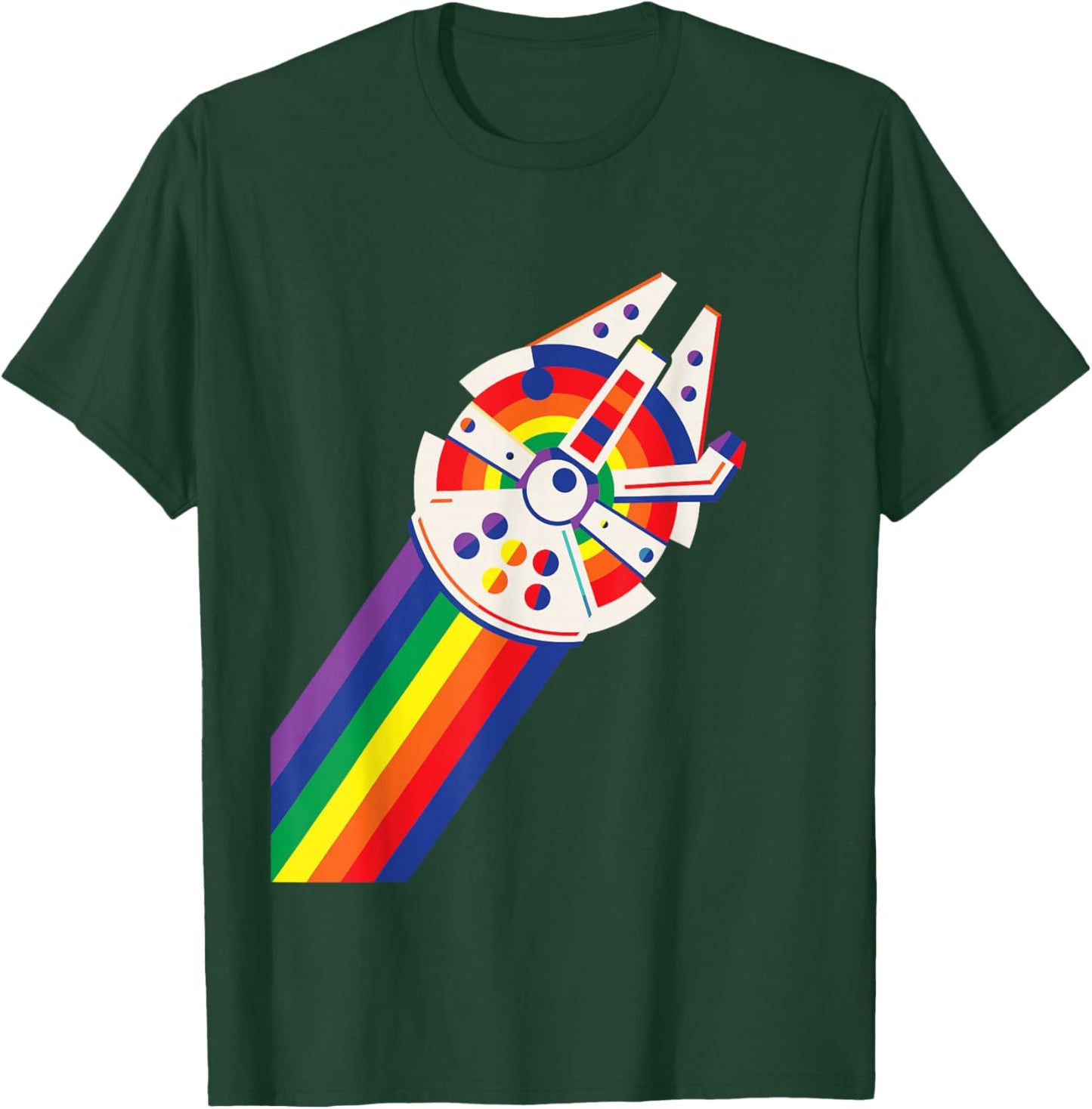 Faucon Millenium Rainbow de Star Wars T-Shirt - T-Shirt | Forest
