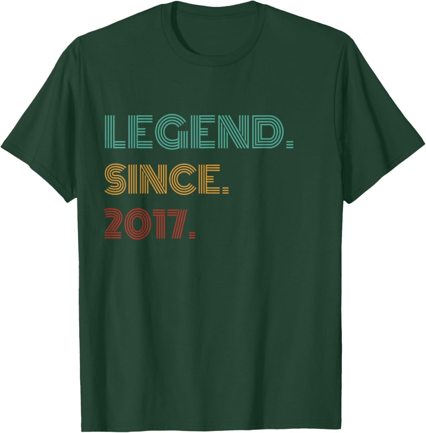 9 Years Old Legend Since 2017 9th Birthday T-Shirt - T-Shirt | Forest