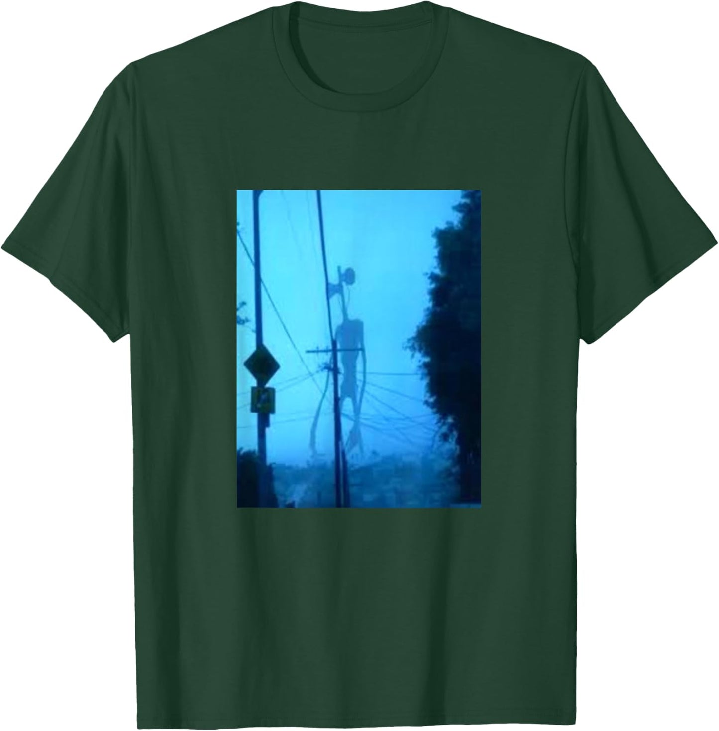 Siren Head sirenhead creepypasta horror T-Shirt - T-Shirt | Forest