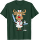 Reindeer Nurse Scrub Tops Christmas Stethoscope Nursing Xmas T-Shirt - T-Shirt | Forest